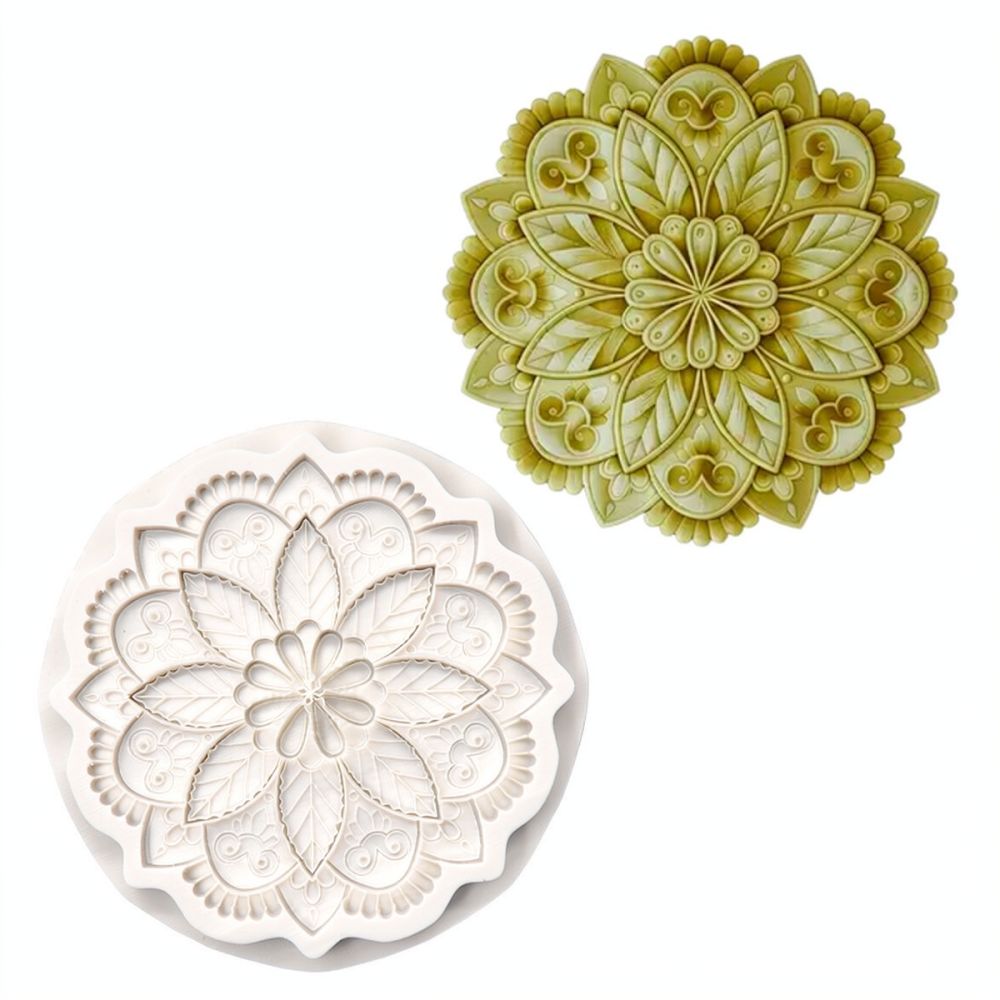 Round Floral Silicone Mold For - Silicone Epoxy Resin Molds Set recension och pris