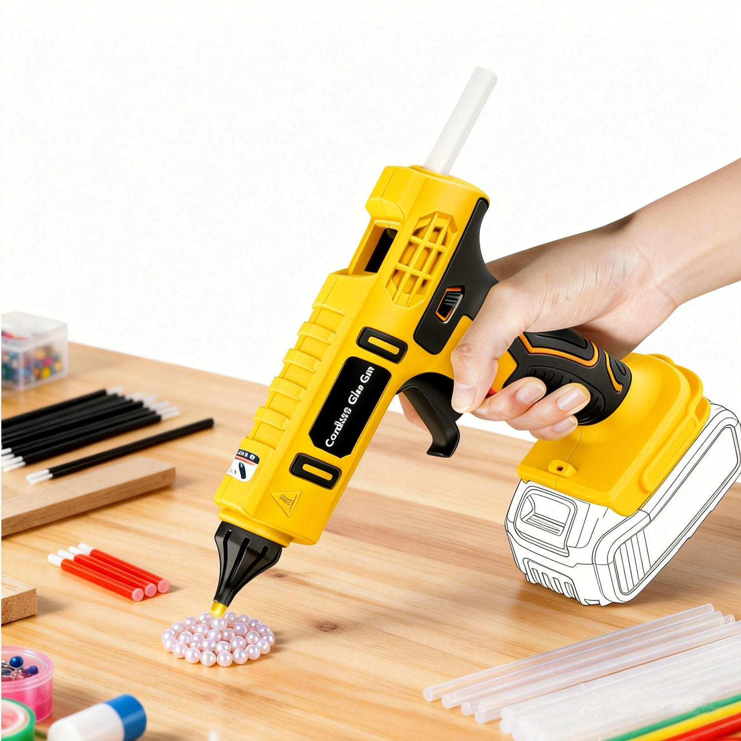 100W Cordless Hot Glue Gun for - Hot Melt Glue Gun Cordless recension och pris