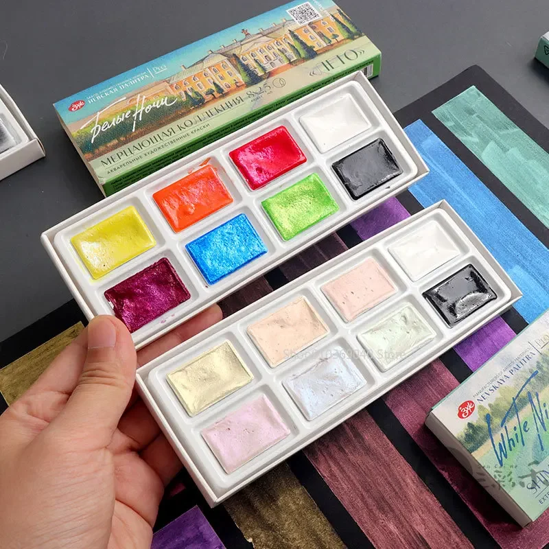 2024 New White Night Master So - Watercolor Paint Set Solid Pigment recension och pris