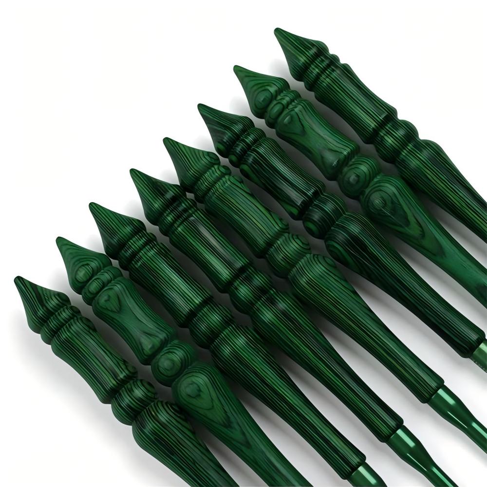 Crochet Hook Set Green Synthet - Wooden Crochet Hooks Ergonomic Handle recension och pris