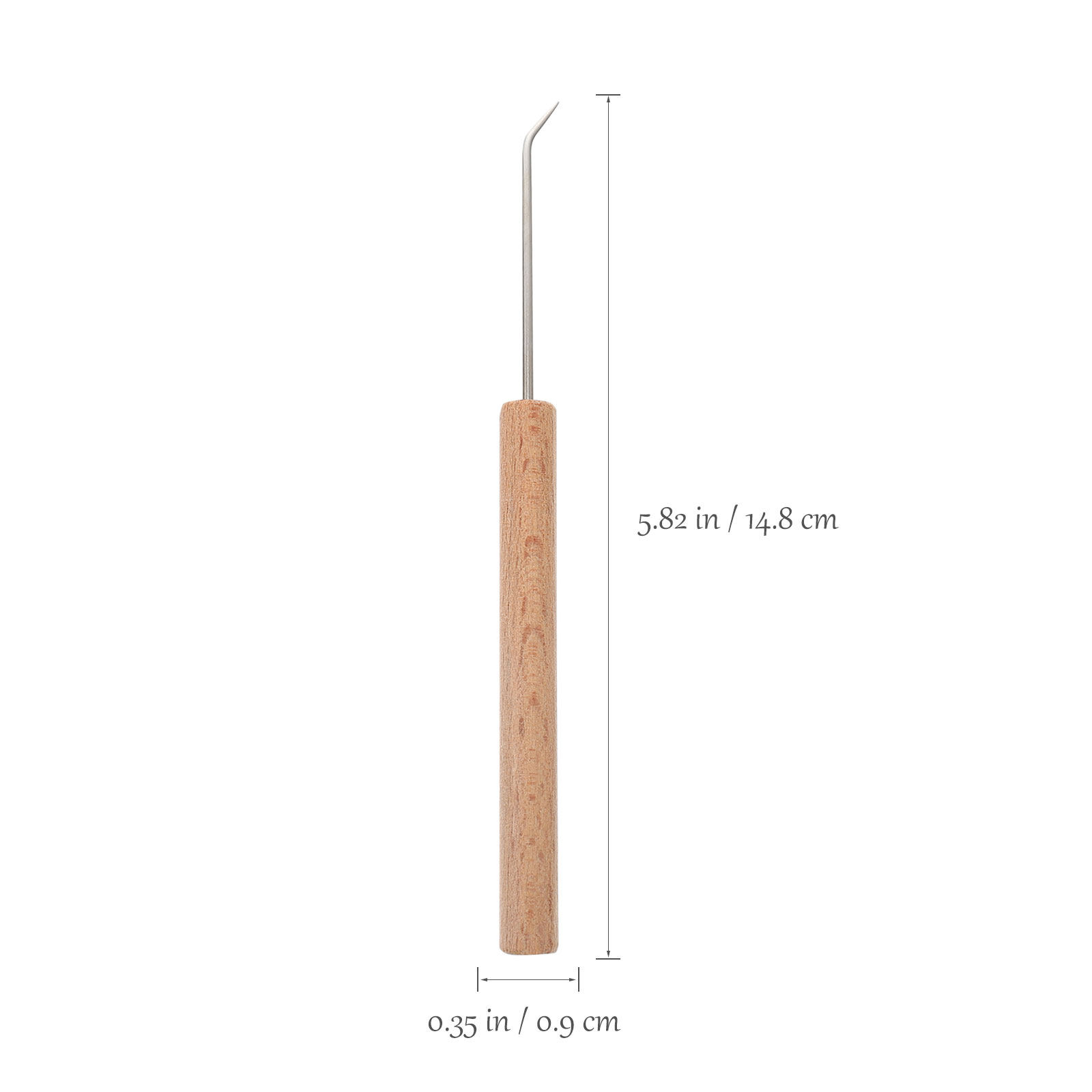 1Pcs Exquisite Wood Handle Cro - Wooden Crochet Hooks Ergonomic Handle recension och pris