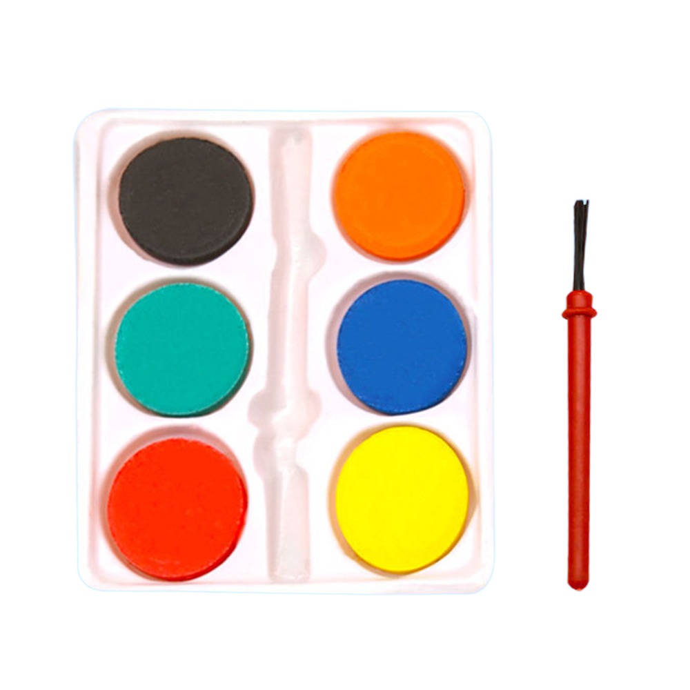 Portable with Painting Brush W - Watercolor Paint Set Solid Pigment recension och pris