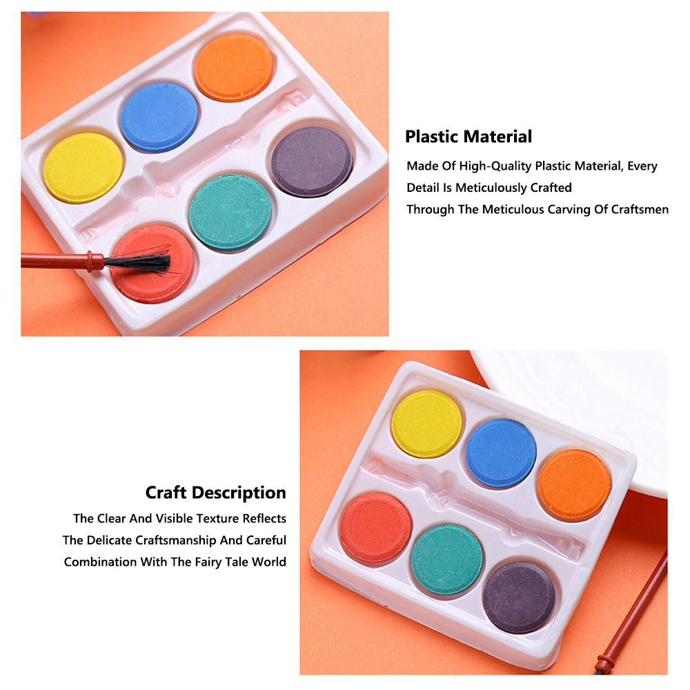 Portable with Painting Brush W - Watercolor Paint Set Solid Pigment recension och pris