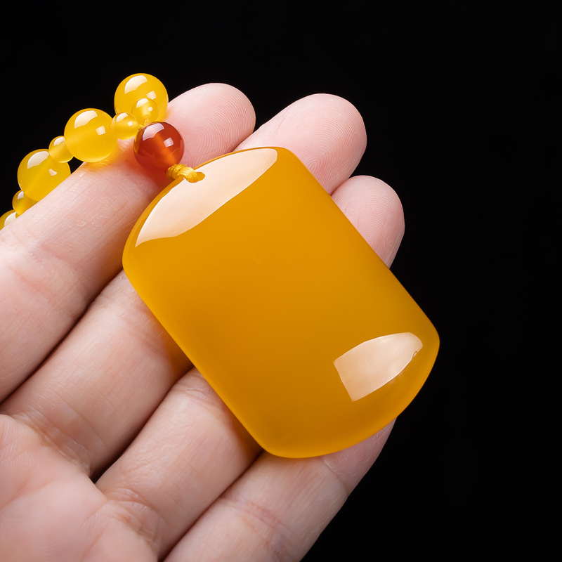 Full-color golden chalcedony p - Beading recension och pris