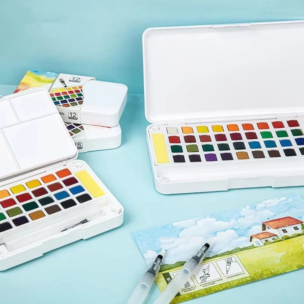 12/18/24/36 Colors Solid Water - Watercolor Paint Set Solid Pigment recension och pris