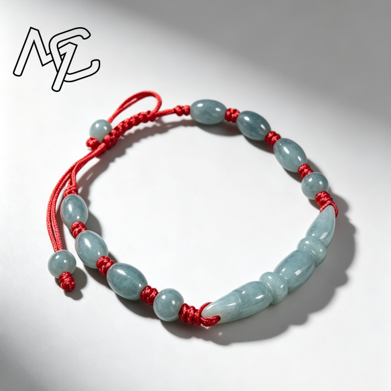 Natural Blue water Jade Burma  - Beading recension och pris