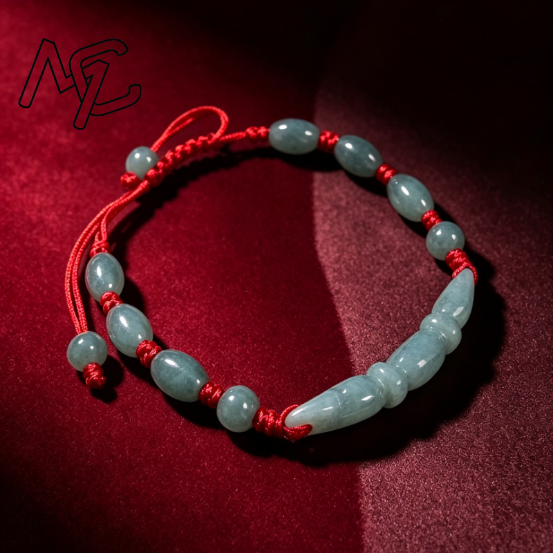 Natural Blue water Jade Burma  - Beading recension och pris