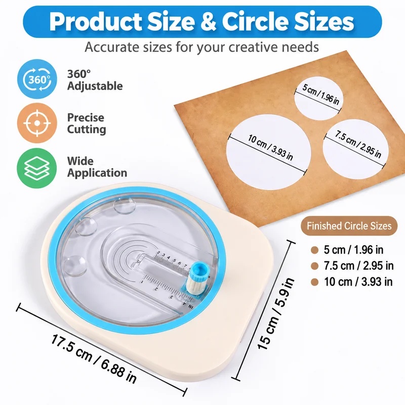 360° Rotating Circular Paper C - Scrapbooking recension och pris